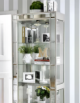 Picture of 5-tier Shelf Material Glass, Solid Wood Curio Cabinet - 31"W X 14"D X 78"H