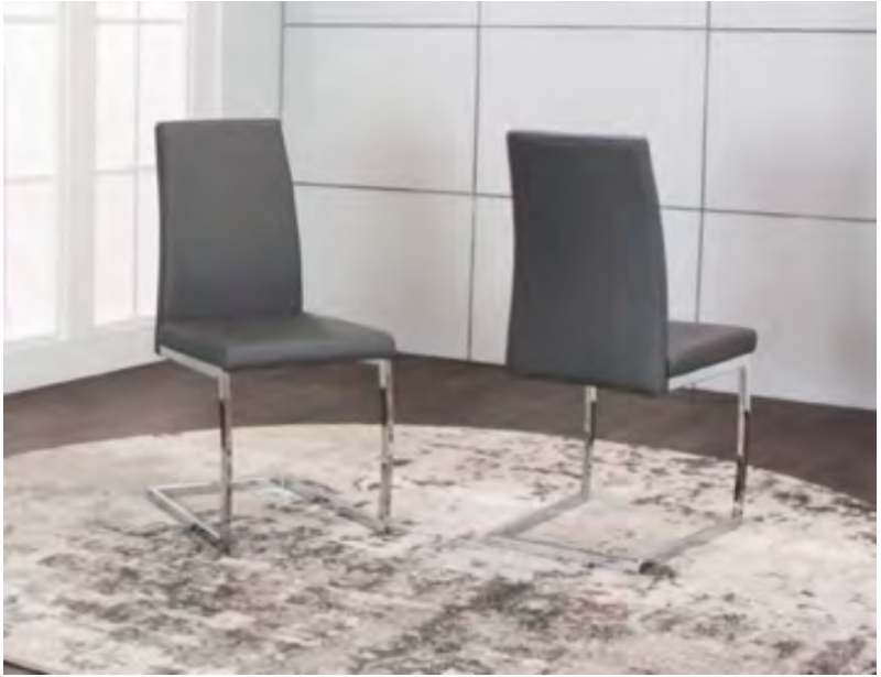 Picture of Charcoal Chair - Chrome Frame
