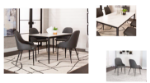 Picture of Charcoal Polyurethane Chair - Matte Black Frame