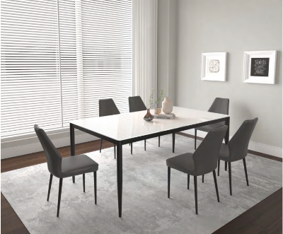 Show details for Rectangular 40 x 70 Super White Tempered Glass Table Top and 40 x 70 Black Table Base Picture of Rectangular 40 x 70 Super White Tempered Glass Table Top and 40 x 70 Black Table Base