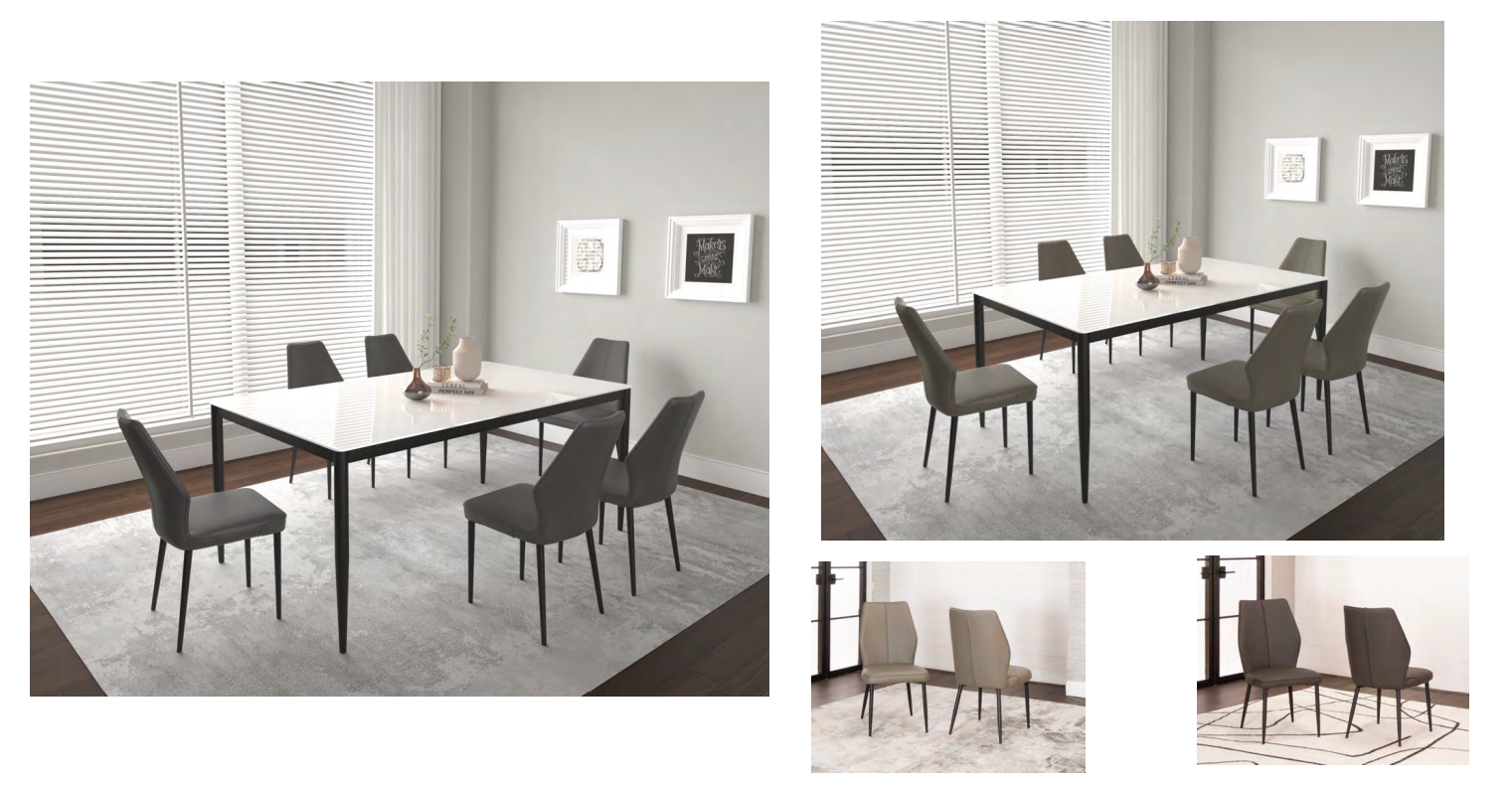 Lounge Around. 40 x 70 Super White Glass Top and Black Table Base