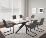 Picture of Charcoal or Black Polyurethane Chair - Matte Black Frame
