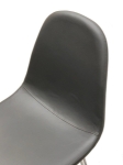 Picture of Charcoal Polyurethane Chair - Chrome Frame