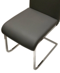 Picture of Charcoal Polyurethane Chair - Chrome Frame
