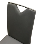 Picture of Charcoal Polyurethane Chair - Chrome Frame