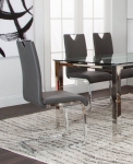 Picture of Charcoal Polyurethane Chair - Chrome Frame