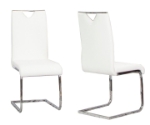 Picture of White Polyurethane Chair - Chrome Frame