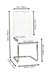 Picture of White Polyurethane Chair - Chrome Frame