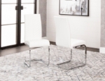 Picture of White Polyurethane Chair - Chrome Frame