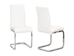 Picture of White Polyurethane Chair - Chrome Frame