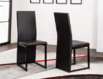 Picture of Black Side Chair Backs + Seats & Frames