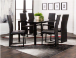 Picture of Black Side Chair Backs + Seats & Frames