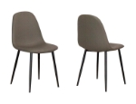 Picture of Mocha or Charcoal  Polyurethane Chair - Matte Black Frame