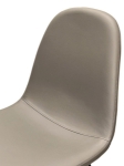 Picture of Mocha or Charcoal  Polyurethane Chair - Matte Black Frame