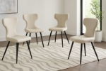 Picture of Taupe or Charcoal Polyurethane Chair - Matte Black Frame