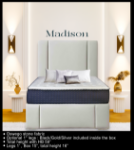Picture of 39”, 44” ,48” and 54" Stone Fabric Bed