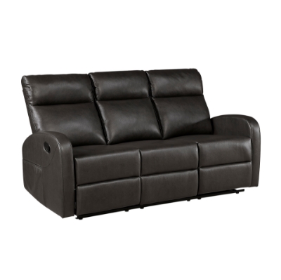 Show details for Faux Leather Double Reclining Sofa Picture of Faux Leather Double Reclining Sofa