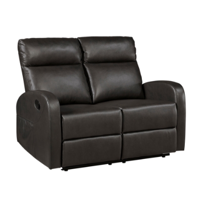 Show details for Faux Leather Double Reclining Loveseat Picture of Faux Leather Double Reclining Loveseat