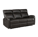 Picture of Faux Leather Double Reclining Sofa, Loveseat and Reclining Chair