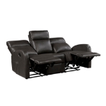 Picture of Faux Leather Double Reclining Sofa, Loveseat and Reclining Chair