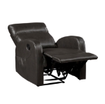 Picture of Faux Leather Double Reclining Sofa, Loveseat and Reclining Chair