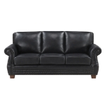 Picture of Genuine Leather Black Sofa