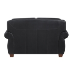 Picture of Genuine Leather Black Loveseat