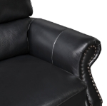 Picture of Genuine Leather Black Loveseat