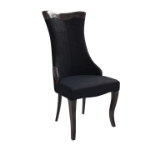 Picture of Dining Side Chair Upholstered in Velvet with Rubberwood Legs