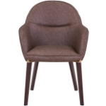 Picture of Dining Chair Upholstered in Leather and Powder Coated Legs