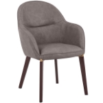Picture of Dining Chair Upholstered in Leather and Powder Coated Legs