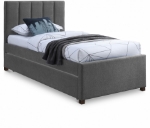 Picture of Grey Textured Linen Trundle Bed