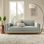 Picture of 81 inch Fabric Sofa in Ivory, Mist and Pewter Roscoe