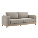 Picture of 81 inch Fabric Sofa in Ivory, Mist and Pewter Roscoe