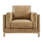 Picture of Leather Armchair in Toast and Espresso Roscoe