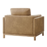 Picture of Leather Armchair in Toast and Espresso Roscoe