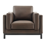 Picture of Leather Armchair in Toast and Espresso Roscoe