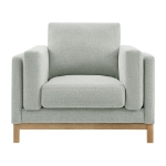 Picture of Fabric Armchair in Ivory, Mist and Pewter Roscoe