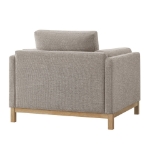 Picture of Fabric Armchair in Ivory, Mist and Pewter Roscoe
