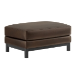 Picture of Leather Ottoman in Toast and Espresso Roscoe