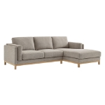 Picture of Right or Left-Facing Fabric Sectional Sofa with Chaise in Ivory, Mist and Pewter Roscoe