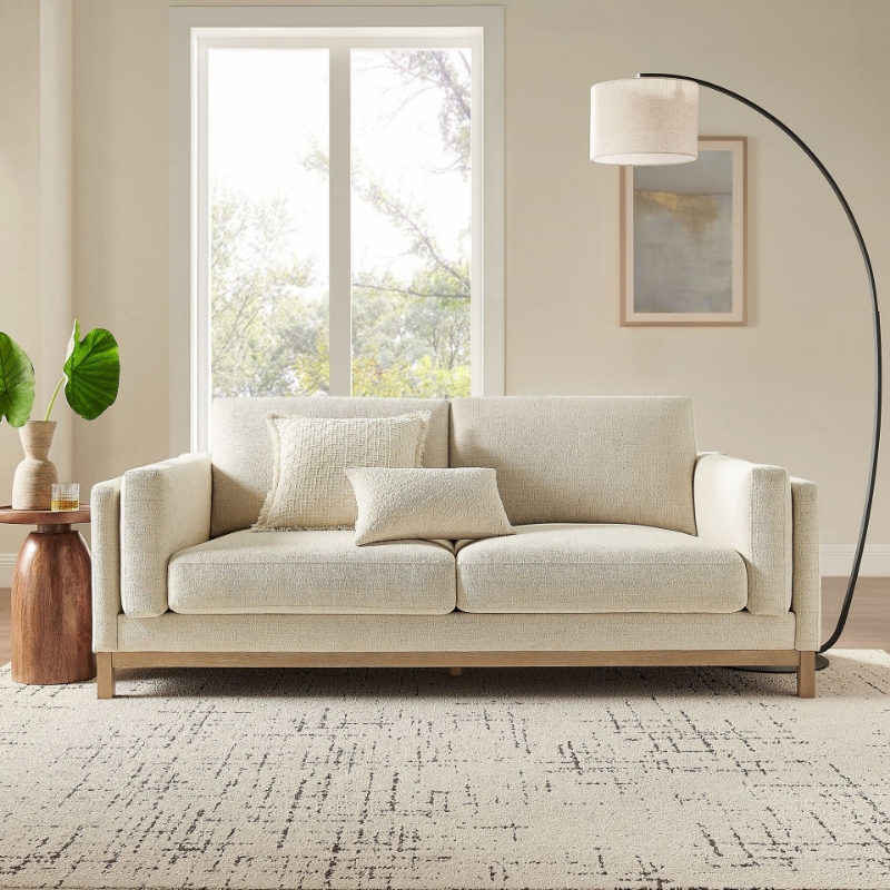 Picture of Fabric Sofa, Loveseat and Chair in Toast and Espresso