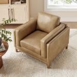 Picture of Leather Sofa, Loveseat and Chair in Toast and Espresso