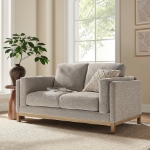 Picture of Fabric Sofa, Loveseat and Chair in Toast and Espresso