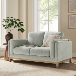Picture of Fabric Sofa, Loveseat and Chair in Toast and Espresso