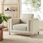 Picture of Fabric Sofa, Loveseat and Chair in Toast and Espresso