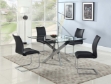 Picture of 48" x 48" Chrome Clear Square Dining Table