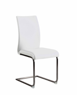 Show details for White PU Finish Chair Picture of White PU Finish Chair