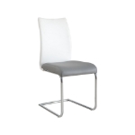 Picture of White/Gray PU Finish PU Finish Chair