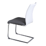 Picture of White/Gray PU Finish PU Finish Chair